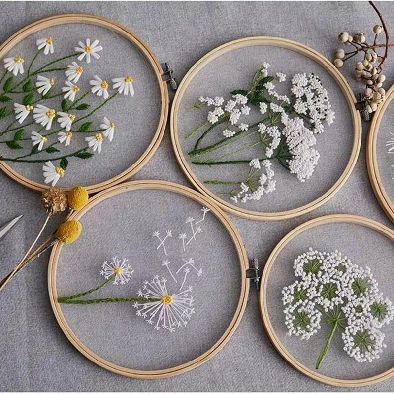 Kayli Set, Embroided Daisies