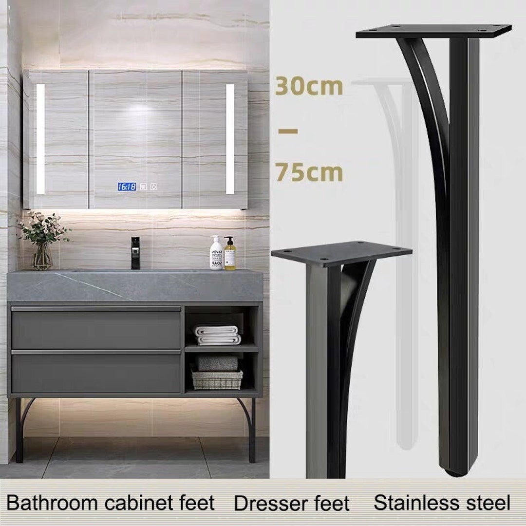 Set of 4 Table Legs, Highquality DIY Furniture Legs Stainless Steel