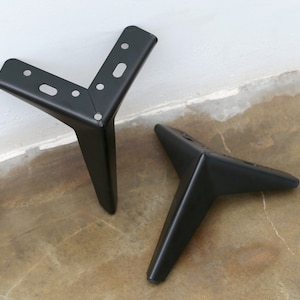 4X Black Cabinet legs, Metal Furniture legs, cabinet legs, sofa legs, IKEA legs, Metal Legs Feet, Modern straight brass leg,credenza foot