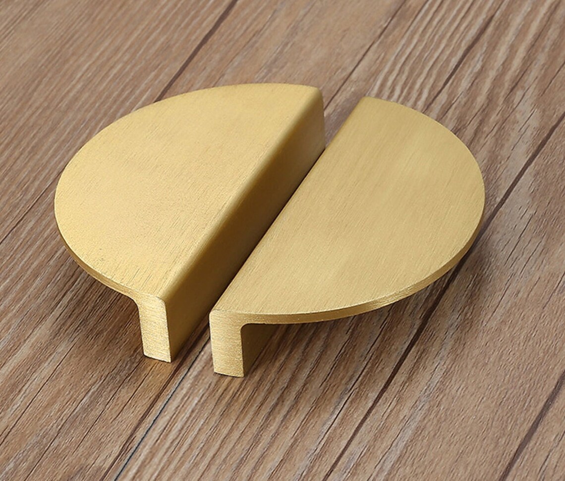 Messing Halbkreis Schublade zieht Messing Gold Schrank | Etsy