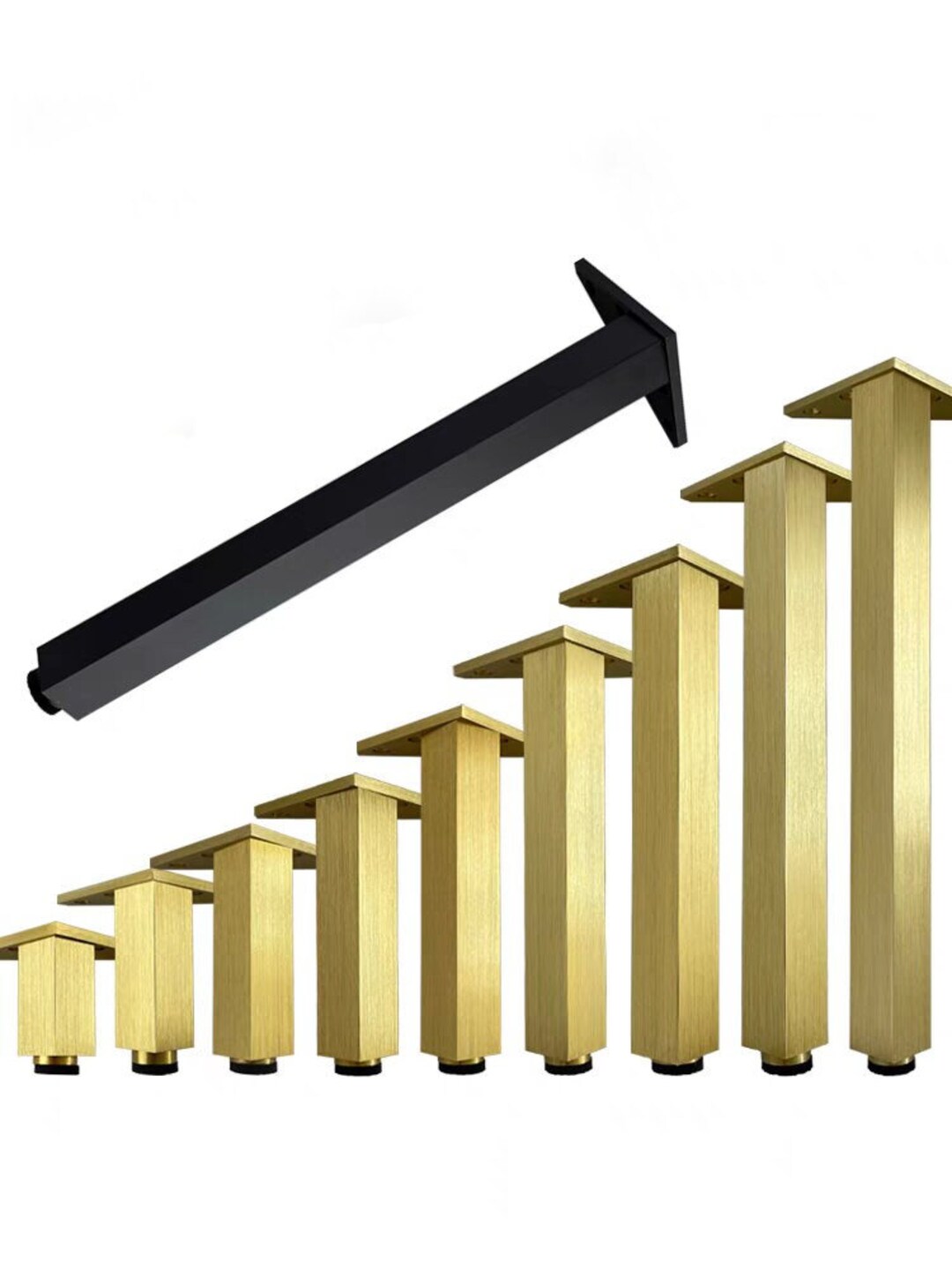 4X Foot, Gold DIY Furniture Legs, Sofa Legs, IKEA Legs, Legs