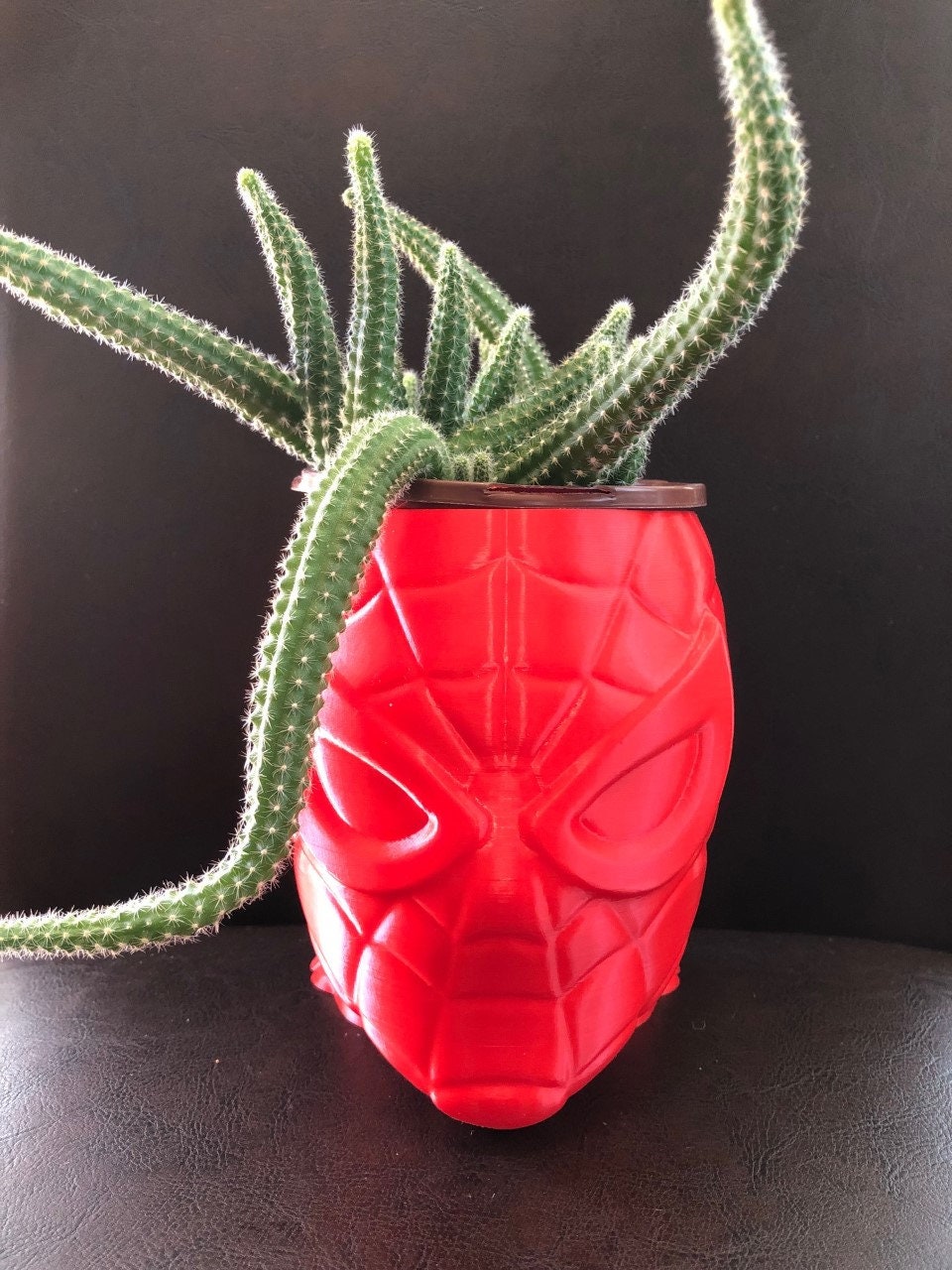Medium Spider-man Planter (red) for Succulents, Cactus or Any Plant - 4.5"  Wide, 5.5" Tall and 6" Deep; USA Store - Etsy