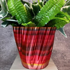 Medium Flowerpot for Plants of all kinds - 6" Diameter by 5.25" Tall; Colorful Planter; Modern Planter