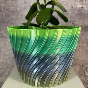 Unique Planter-Medium Flower Pot for Plants of all kinds - 5.875" Diameter by 4.25" Tall Colorful Planter Unique Planter; USA Store