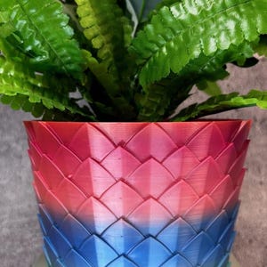 Unique Planter-Medium Flower Pot for Plants of all kinds - 6" Diameter by 4.5" Tall Colorful Planter Unique Planter; USA Store