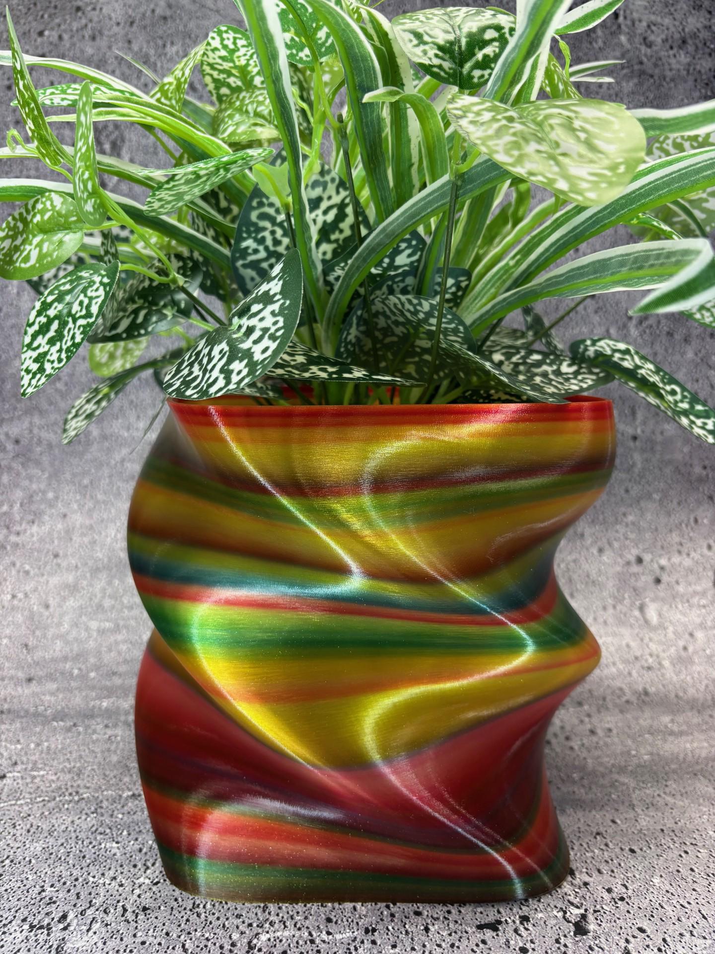 あらゆる種類の植物用の大型植木鉢（マルチカラー） - 直径8インチ×高