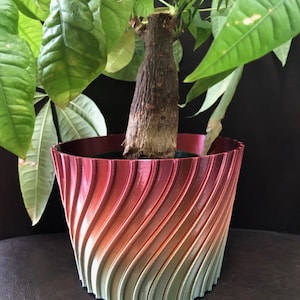 Unique Planter-Medium Flower Pot for Plants of all kinds - 5.875" Diameter by 4.25" Tall Colorful Planter Unique Planter; USA Store