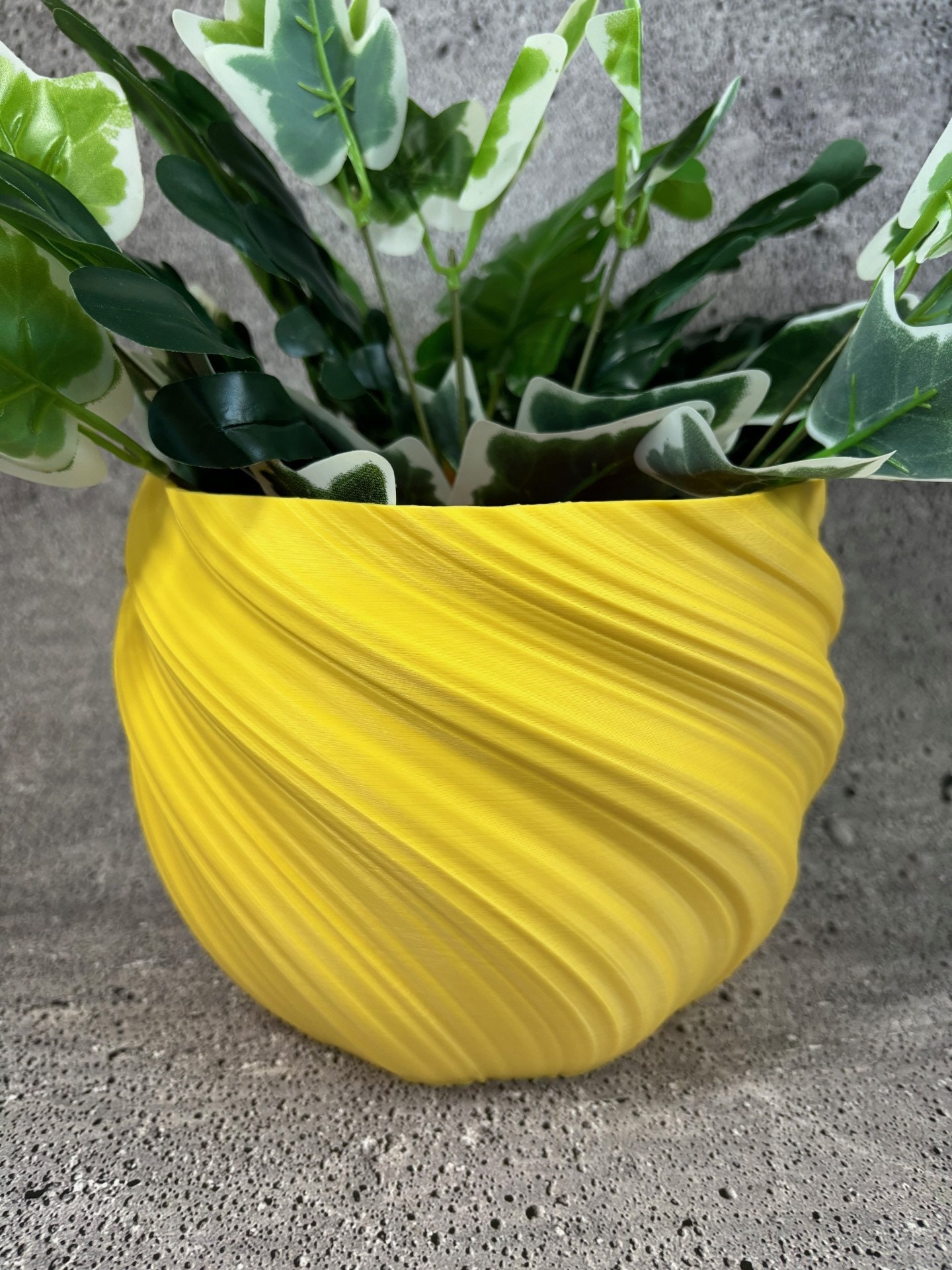 Large Twisted Flower Pot for Plants of All Kinds (matte Yellow Color) - 8"  Diameter by 6" Tall Colorful Planter Modern Planter; USA Store - Etsy