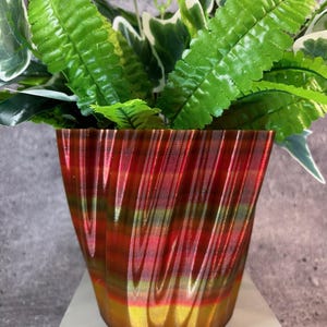Medium Flowerpot for Plants of all kinds - 6" Diameter by 5.25" Tall; Colorful Planter; Modern Planter