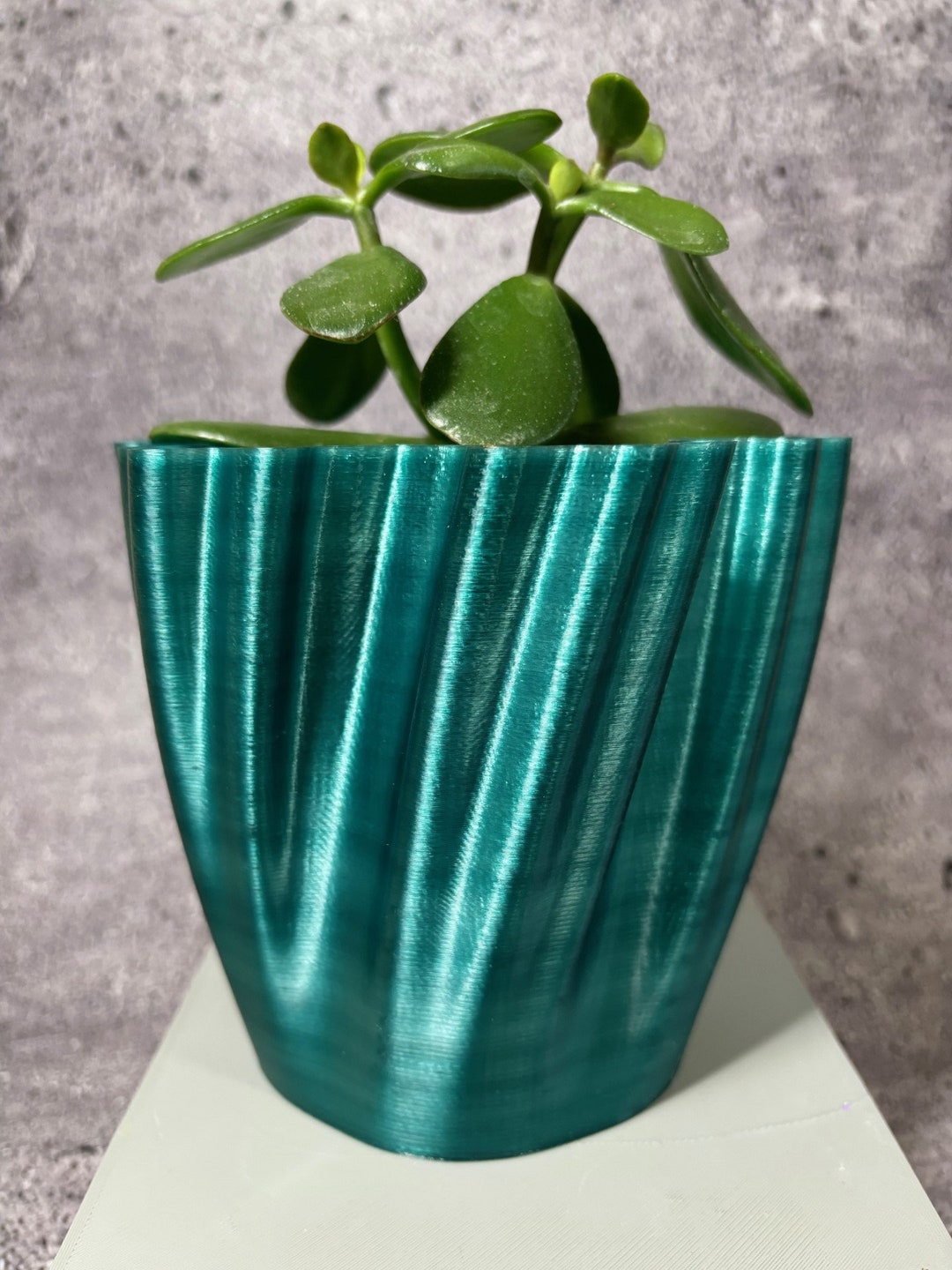 Unique Planter-medium Flowerpot for Plants of All Kinds gradient Teal ...