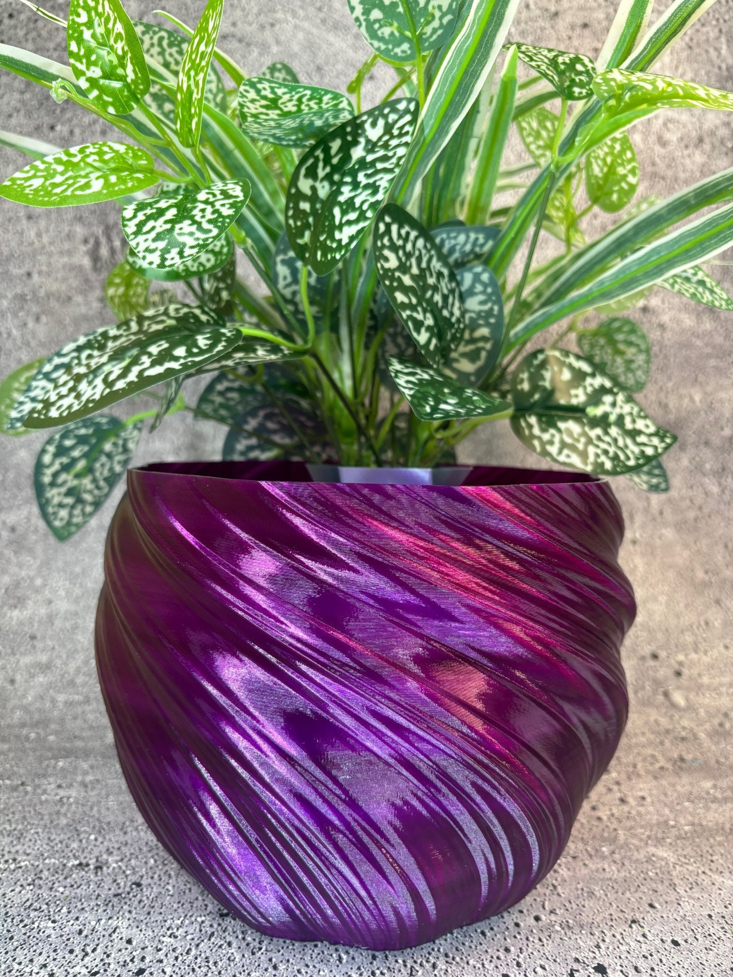 CNBYDK Grand Pot De Jardinière Succulente Pot De Fleur De Sable Violet Bouche Ronde Pot De Bonsaï En Céramique Pot De Jardin Intérieur Extérieur En Céramique Avec Drainage Pour