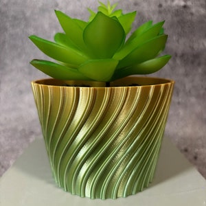 Unique Planter-Small Flower Pot for Plants of all kinds - 4" Diameter by 3" Tall Colorful Planter Unique Planter; USA Store