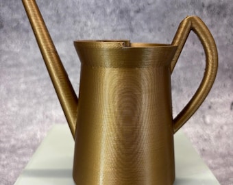 Mini Watering Can with Spill Blocker for Succulents, Cactus, Herbs or any Plant (Metallic Copper color) - 5.5"x5.5"