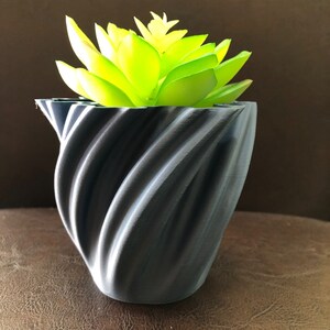 Unik kruka - Liten blomkruka för växter av alla slag (matt marinblå färg) - 10 cm diameter och 8,5 cm hög Färgglad kruka Modern kruka
