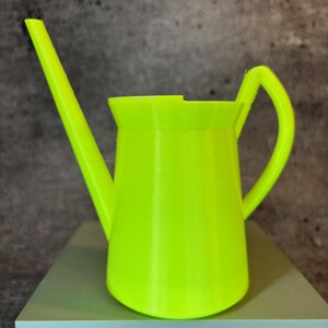 Mini Watering Can with Spill Blocker for Succulents, Cactus, Herbs or any Plant (Neon Yellow color) - 5.5"x5.5"