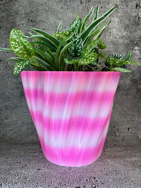 Extra Large Flowerpot for Plants of All Kinds (pink Dream Sickle Color) -  10" Diameter by 8.75" Tall Colorful Planter Modern Planter - Etsy