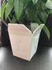 Extra Large White Takeout Box Planter V2 for Plants of all kinds (White color) - 6' Wide by 6' Tall (Overall height and width) 