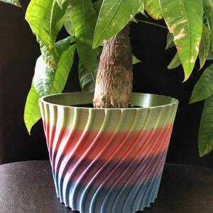 Unique Planter-Medium Flower Pot for Plants of all kinds - 5.875" Diameter by 4.25" Tall Colorful Planter Unique Planter; USA Store