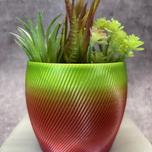 Unik kruka - Liten blomkruka för växter av alla slag (flerfärgad) - 10 cm i diameter och 8 cm hög; Färgglad kruka; USA-butik