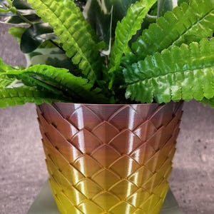 Unique Planter-Medium Flowerpot for Plants of all kinds - 6" Diameter by 4.5" Tall; Colorful Planter; Unique Planter; USA Store