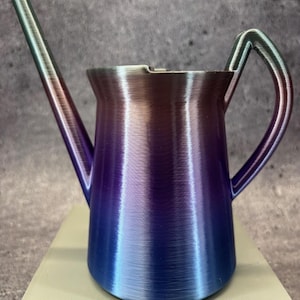 Regadera pequeña con tapón antiderrames para suculentas, cactus, hierbas o cualquier planta (multicolor) - 18 x 18 cm