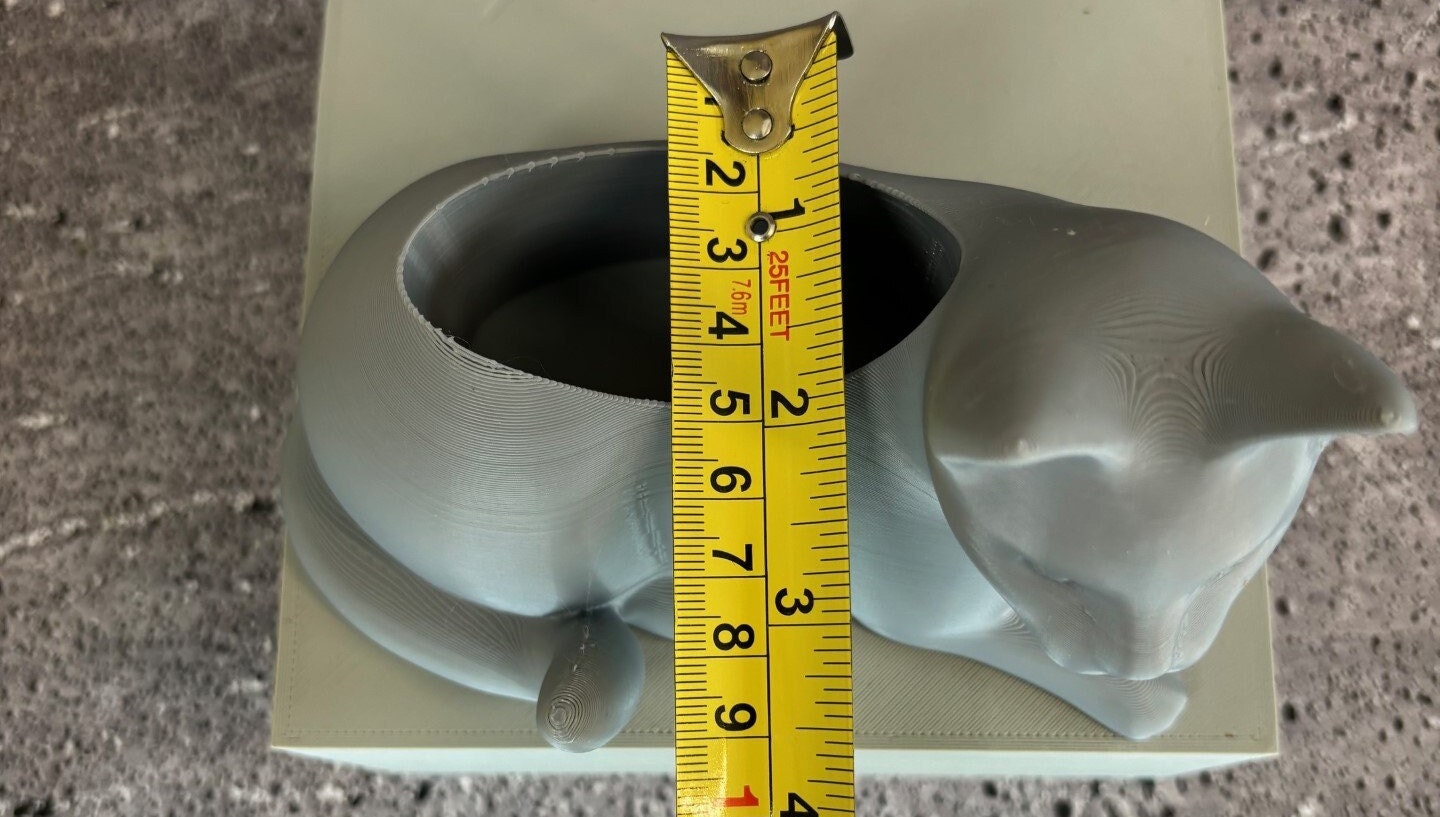 Vasetto Ceramica Gatto Per Piante Grasse: Decorazione Simpatica Per Scrivania (azzurro) - 6