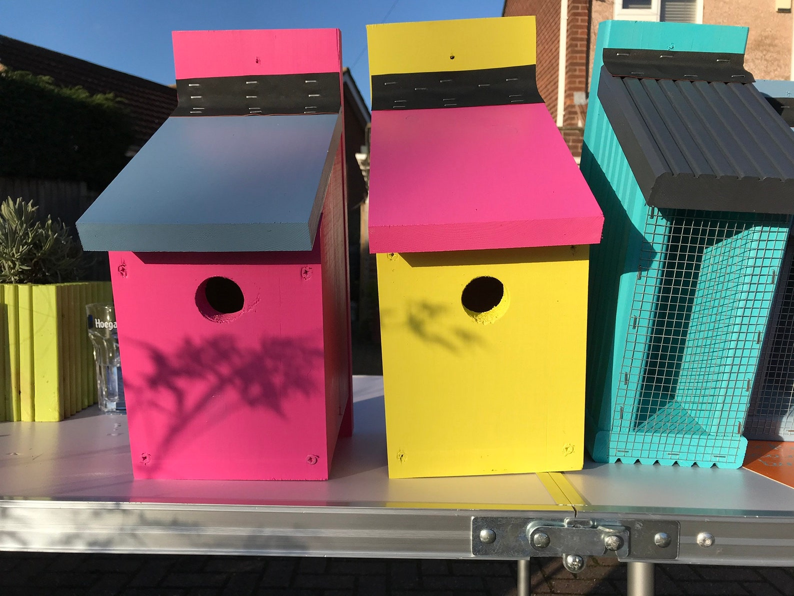 Blue tit / Sparrow nesting boxes wooden bird box Etsy