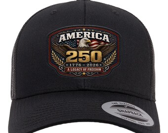 America 250 truckerpet, patriottische adelaar snapback, pet semiquincentennial VS