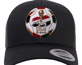 Irak WK 2026 vrachtwagenchauffeurpet | Snapback-pet voor voetbalfan