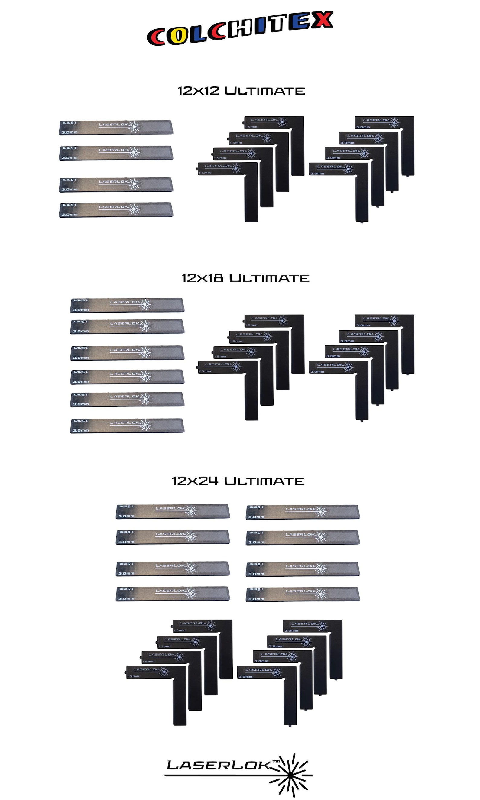 Laserlock Laserlok™ Ultimate Coverage Magnetic Hold Down Bars for Laser Cutting ...