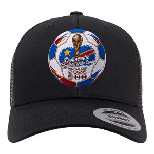 DR Congo Soccer Hat | World Cup 2026 Trucker Cap, Les Léopards Fanwear