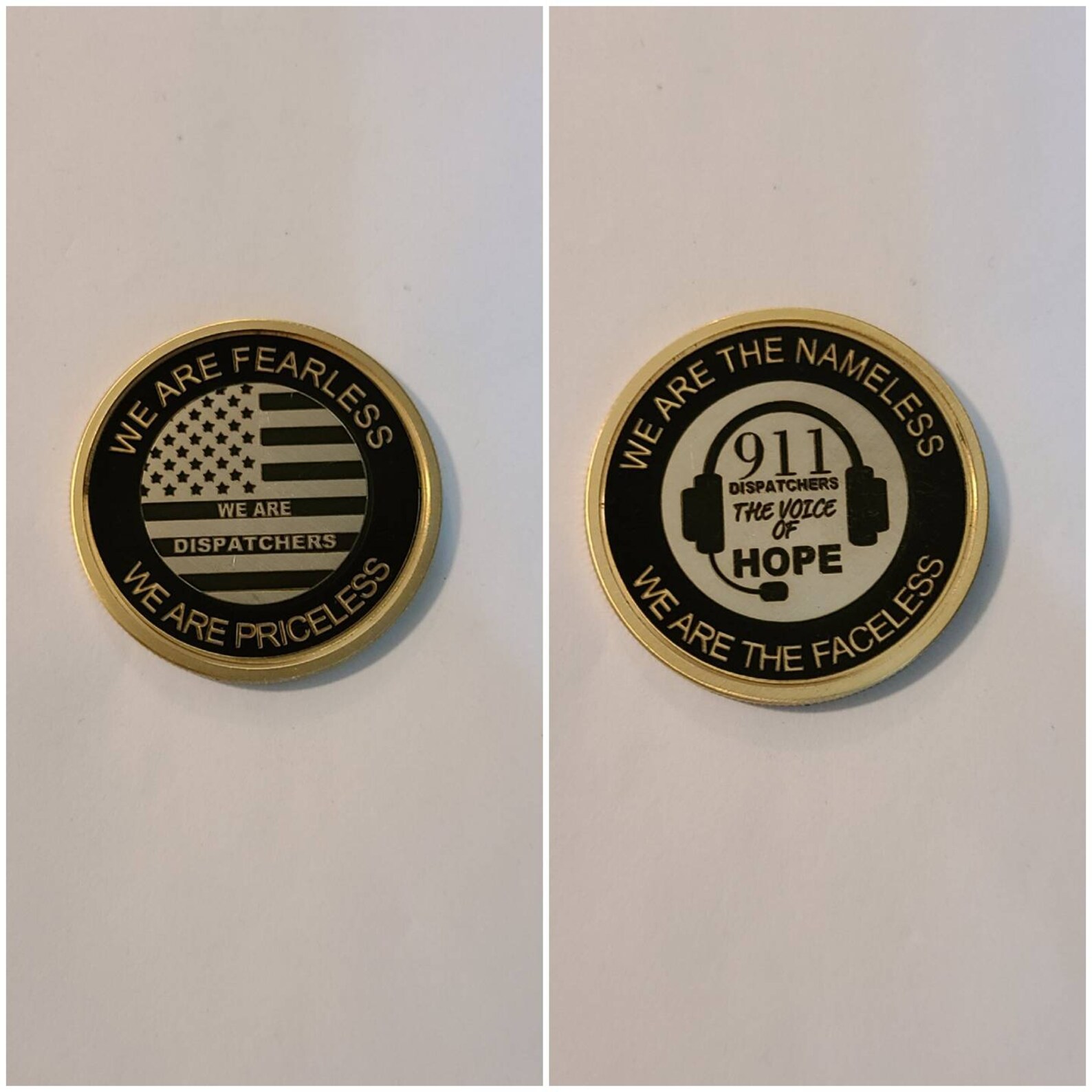 911 Dispatcher Challenge Coin. Etsy