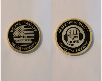 Moneda de desafío del despachador del 911.