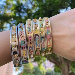 Personalized Clasp Lock Bangles