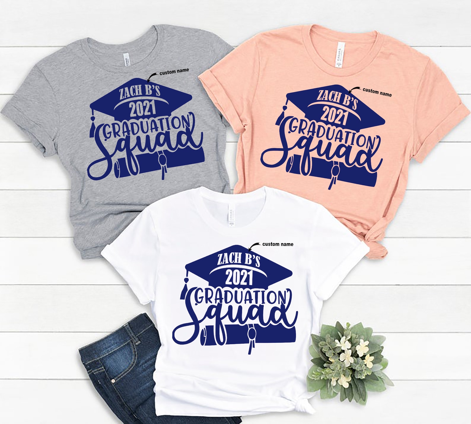 Grad squad shirts Family graduation shirts Graduation Etsy