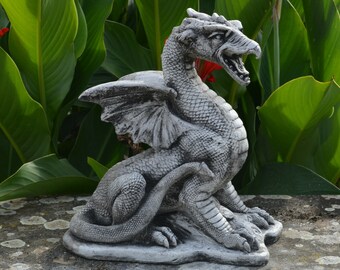 Dragon Garden Statue - Etsy