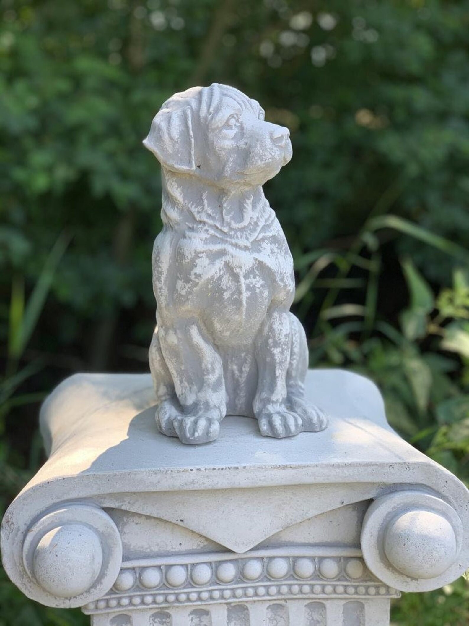 Boxer Dog Figure Concrete Garden Statue Pet Memorial Stone Etsy