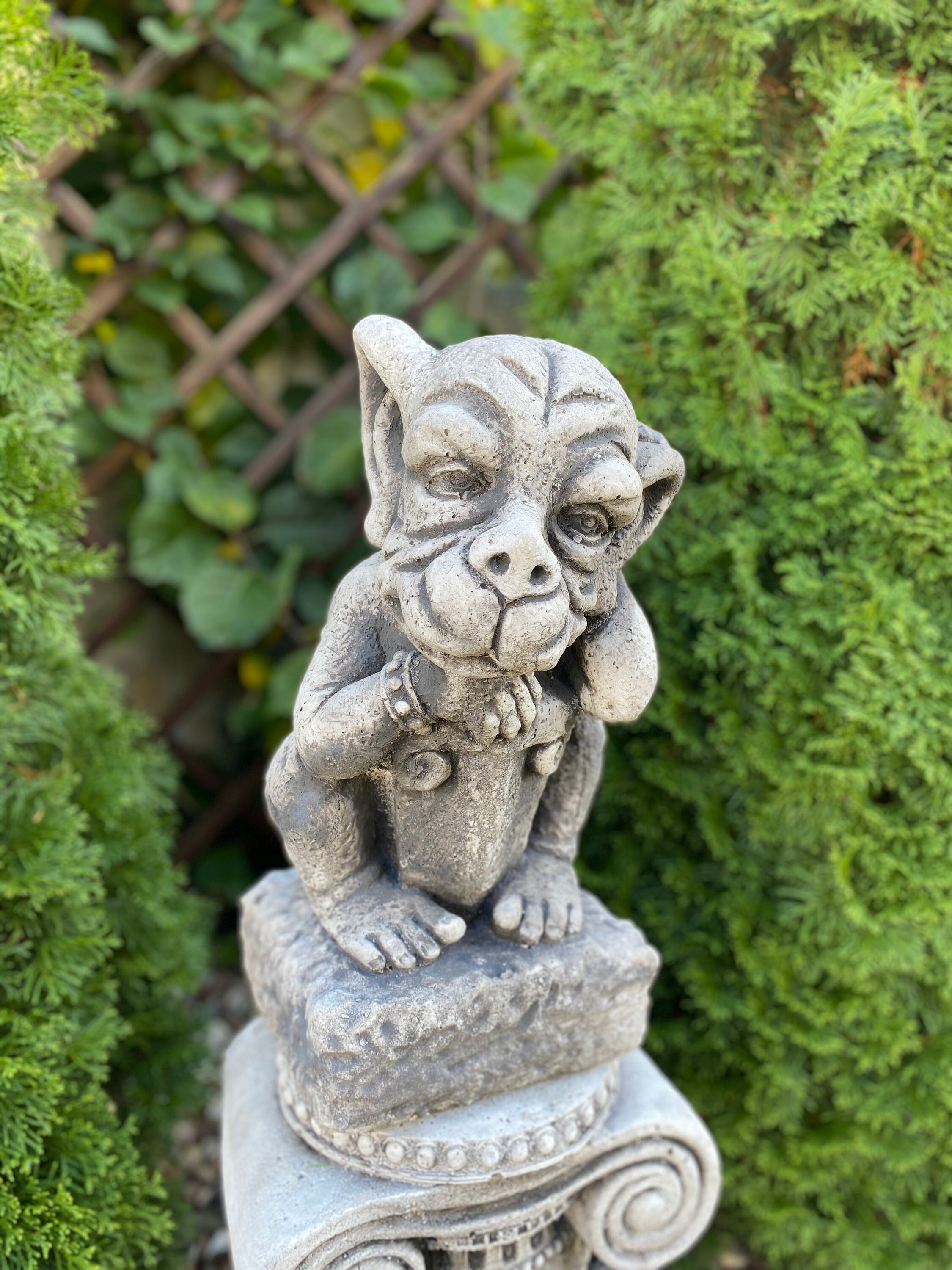 Gargoyle Gargoyle Small Gargoyle Statue Gargoyle With Sword Etsy