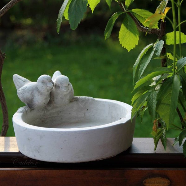 Concrete Bird Bath Bowl Etsy