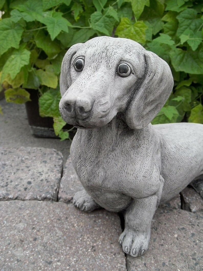 Dachshund Figure Garden Statue Gift for Dog Lovers Dog Etsy