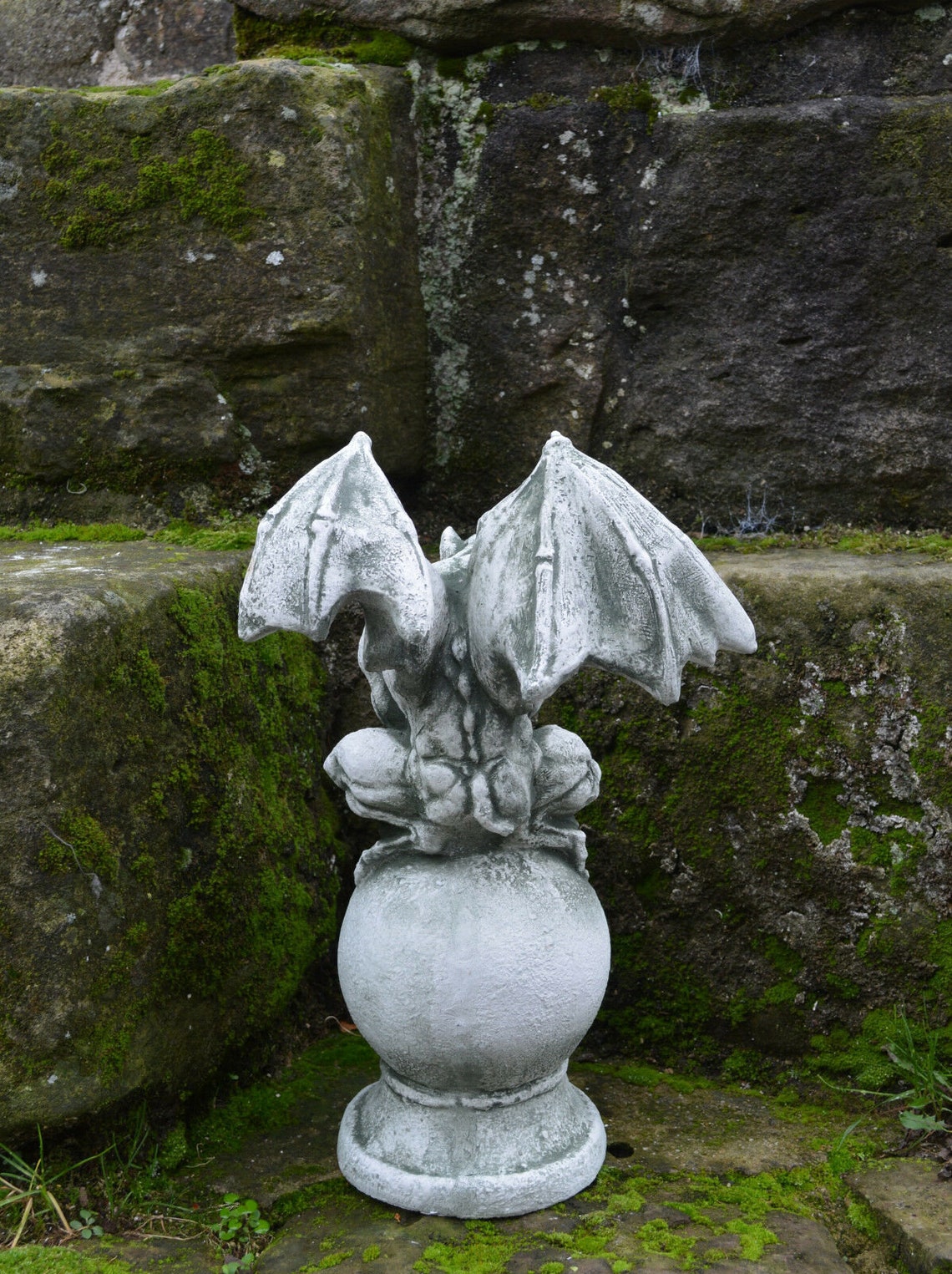 Cute gargoyle Guardian gargoyle statue dog gargoyle winged Etsy