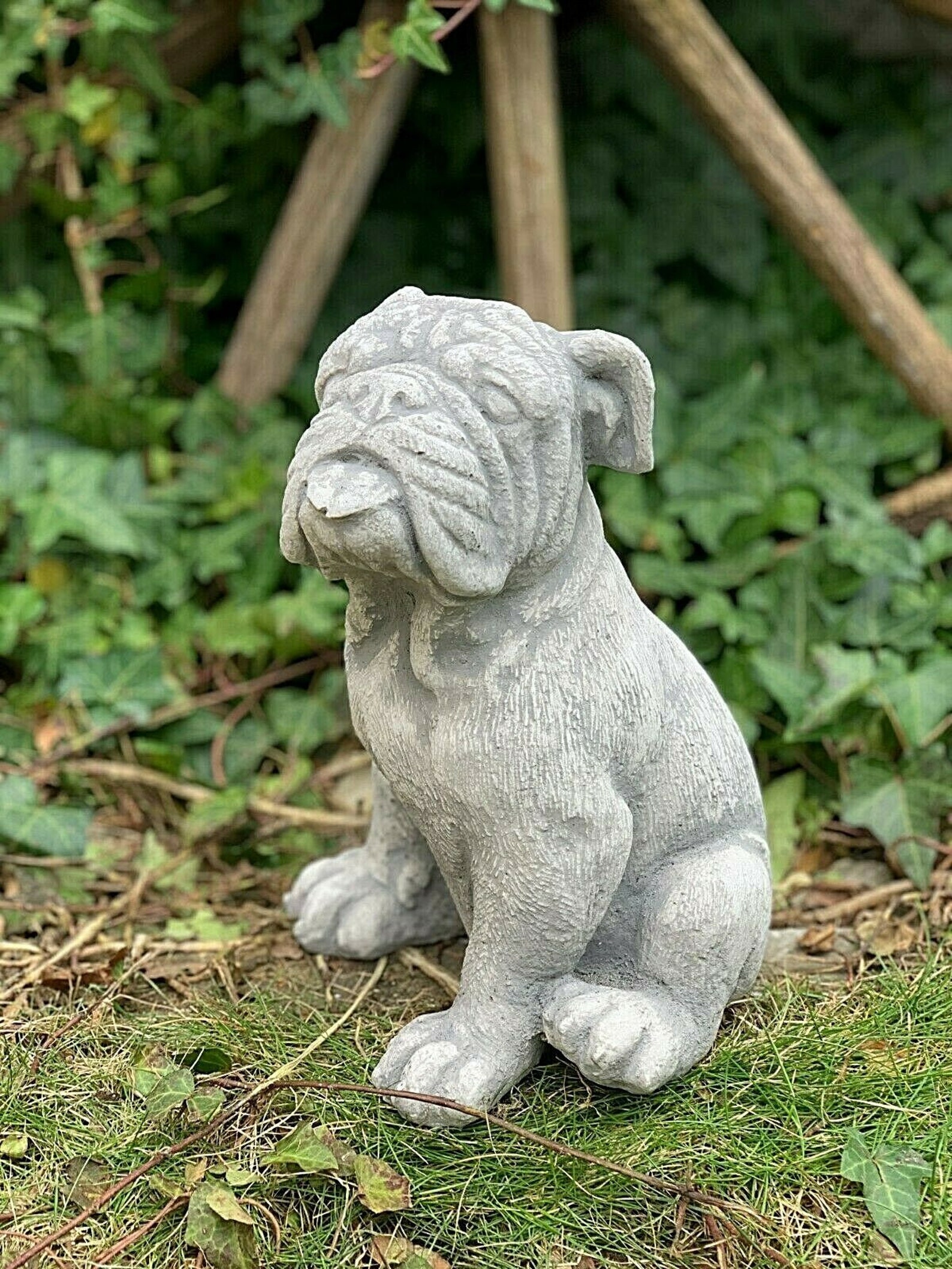 Boxer dog statue garden statue concrete boxer figurine pet Etsy