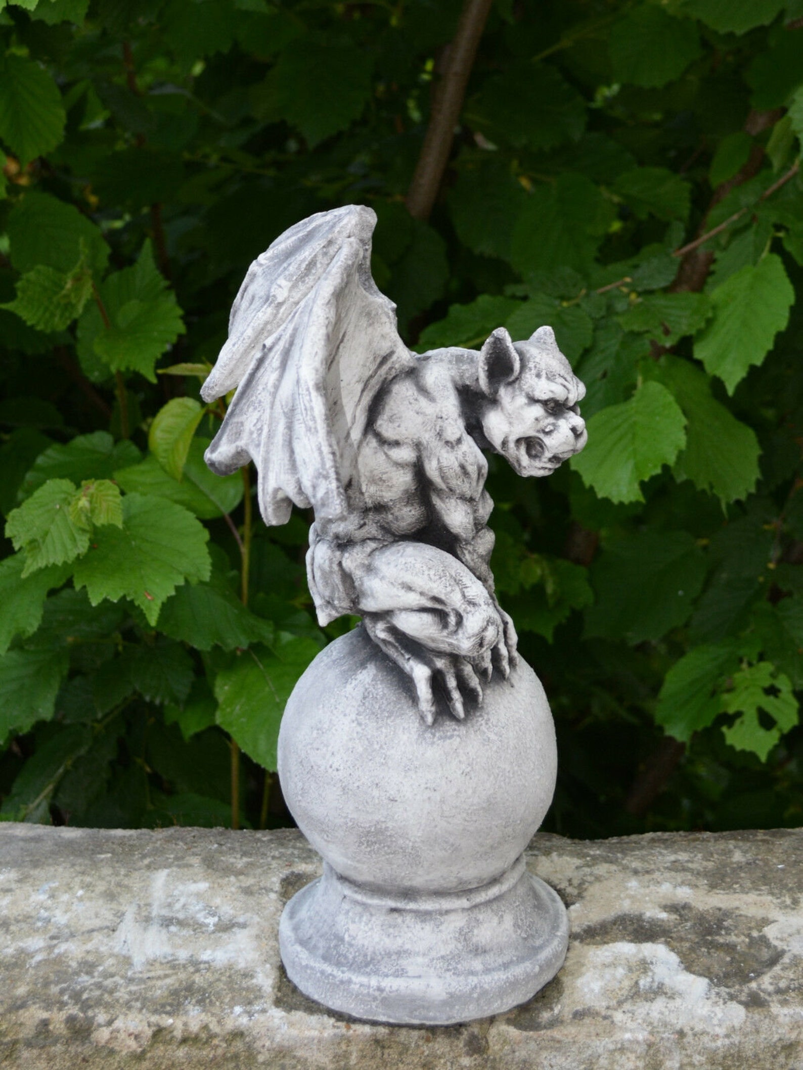 Cute gargoyle Guardian gargoyle statue dog gargoyle winged Etsy