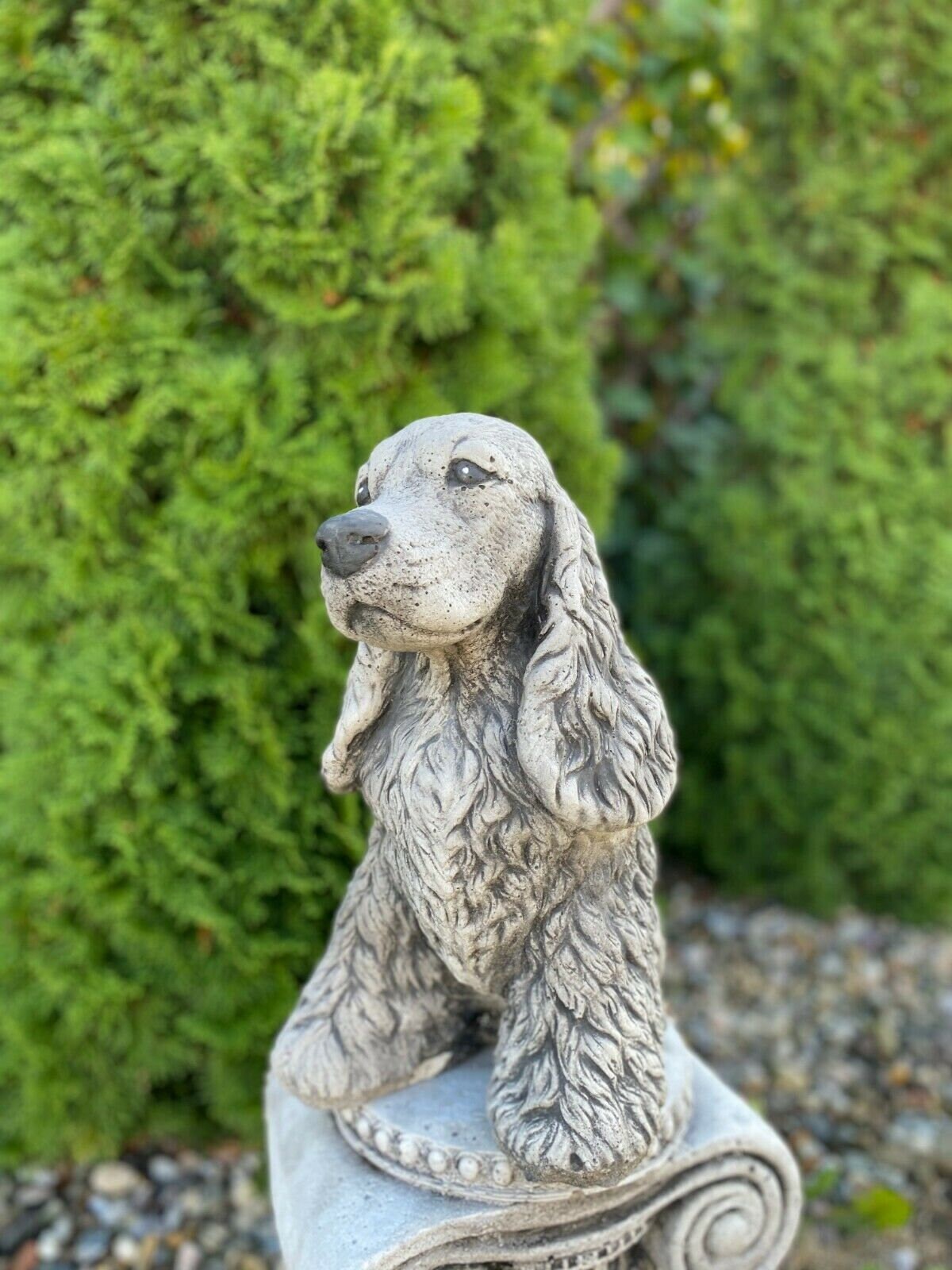 Cocker Spaniel Dog Statue Springer Spaniel Sculpture | Etsy