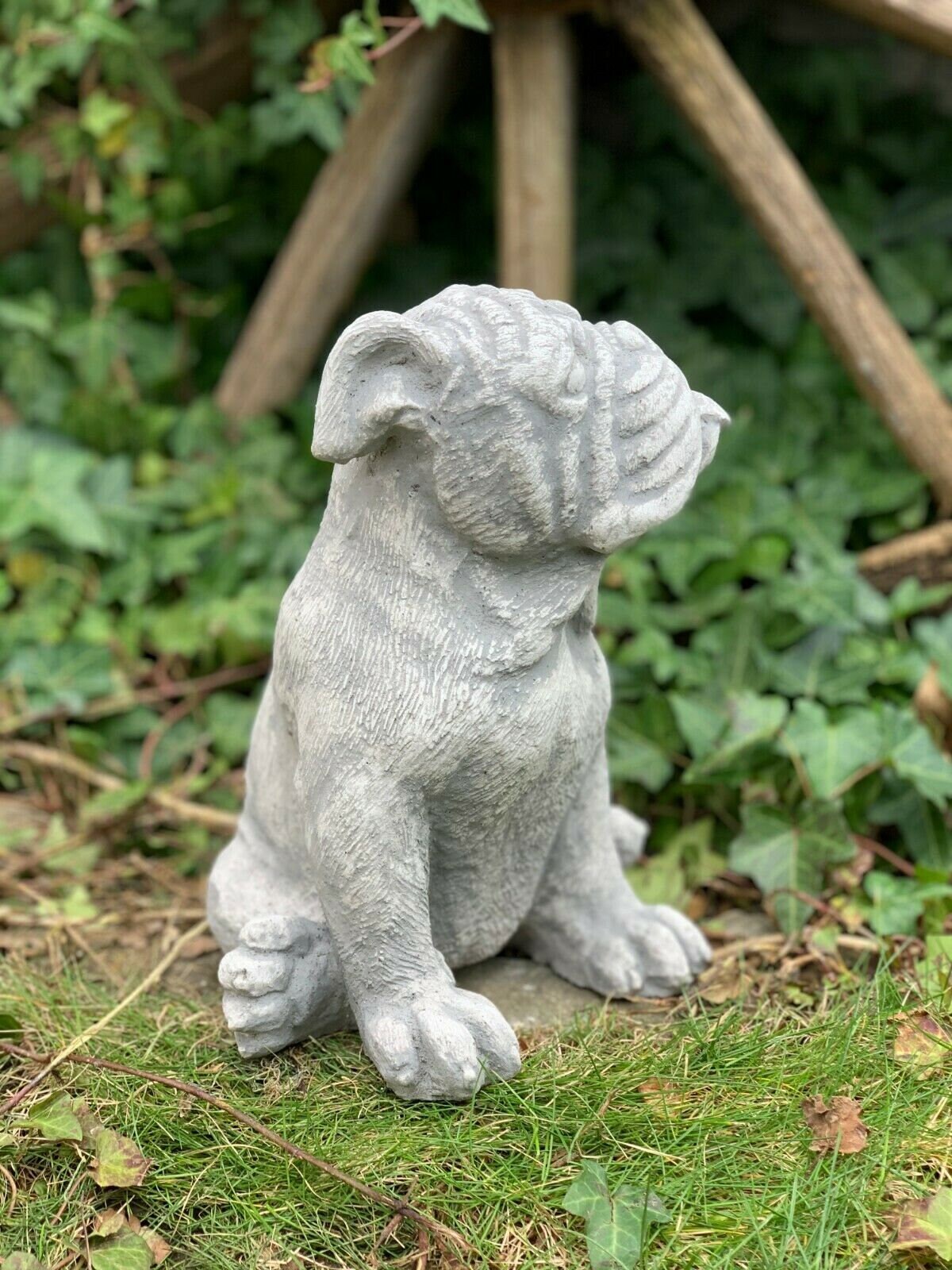 Boxer dog statue garden statue concrete boxer figurine pet Etsy