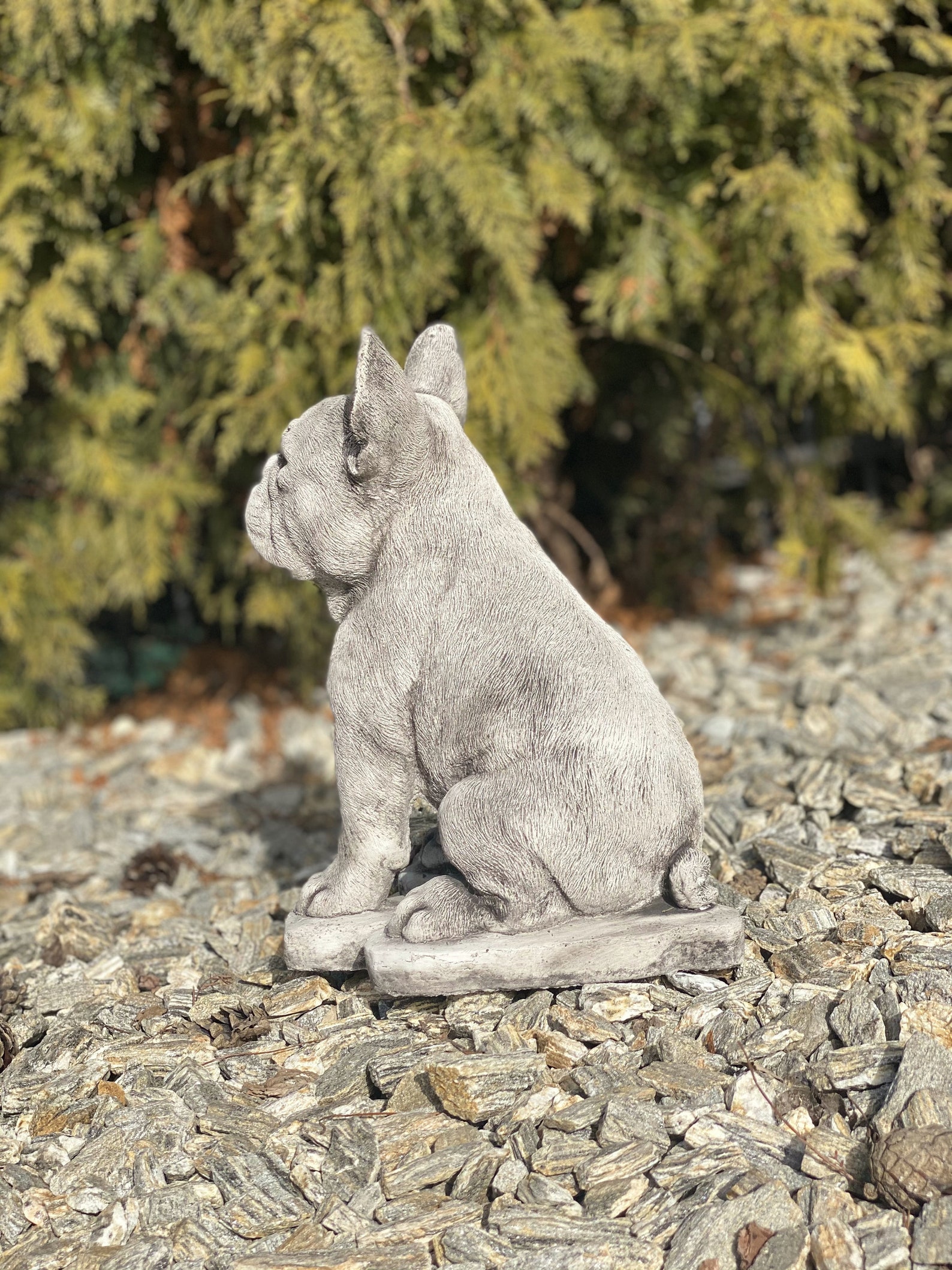 Interesting offer Two Bulldogs Statues Cement Bulldog French Etsy