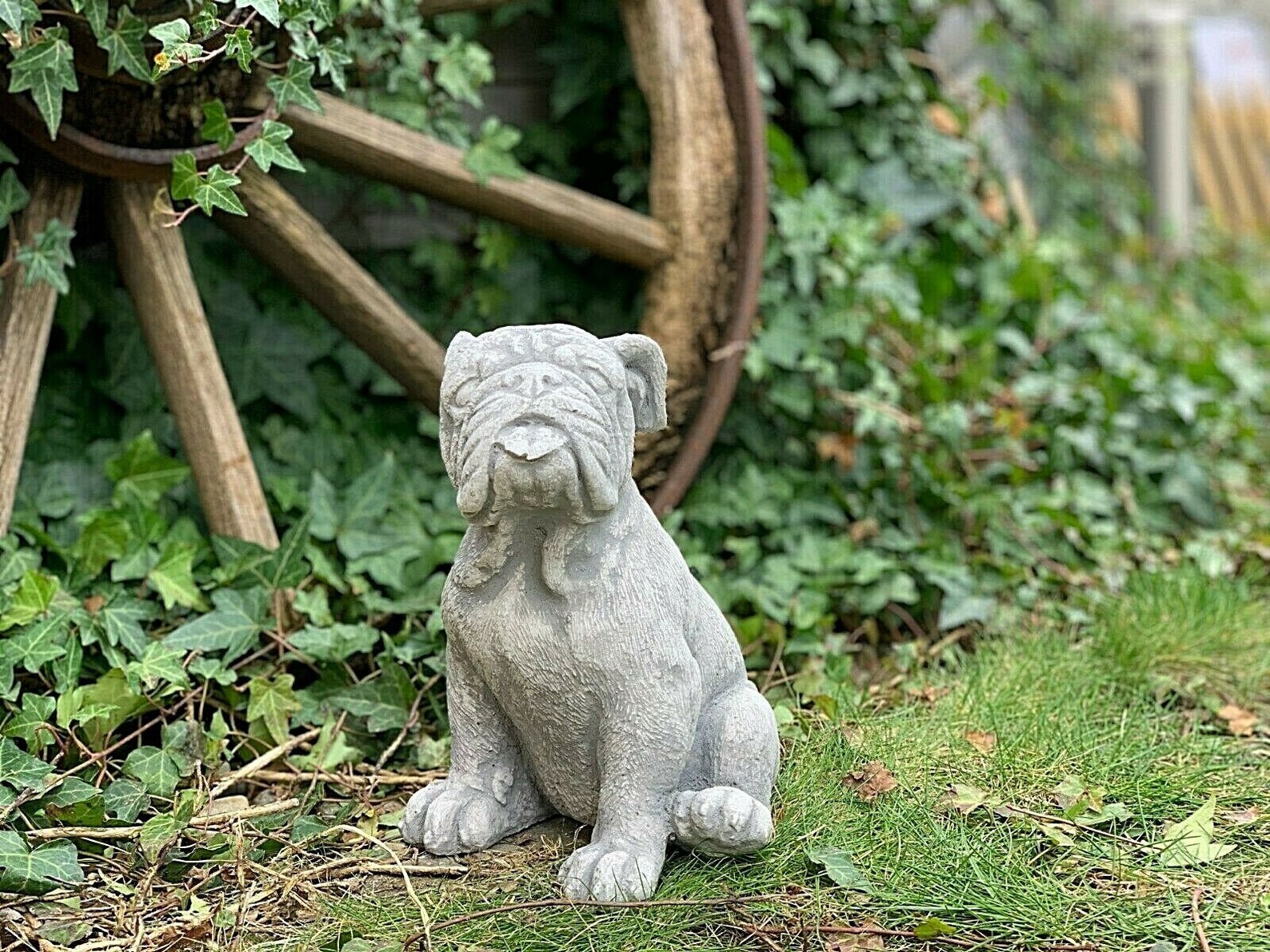 Boxer dog statue garden statue concrete boxer figurine pet Etsy