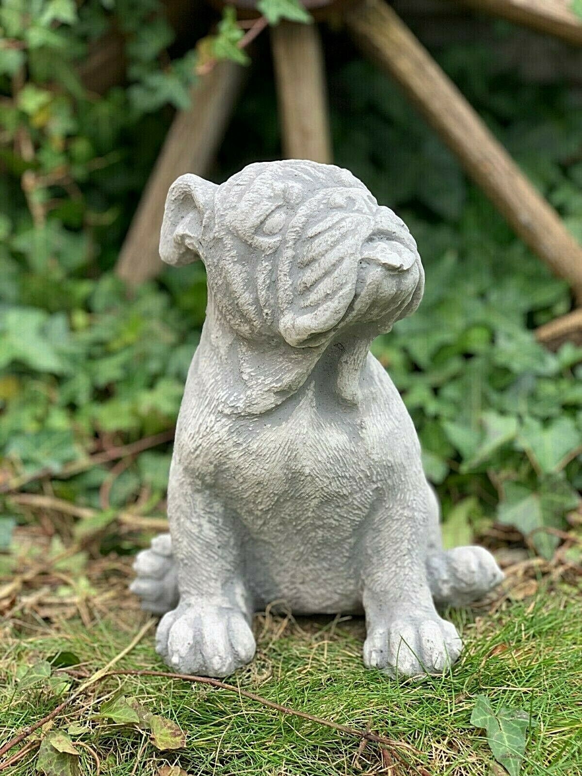 Boxer dog statue garden statue concrete boxer figurine pet Etsy