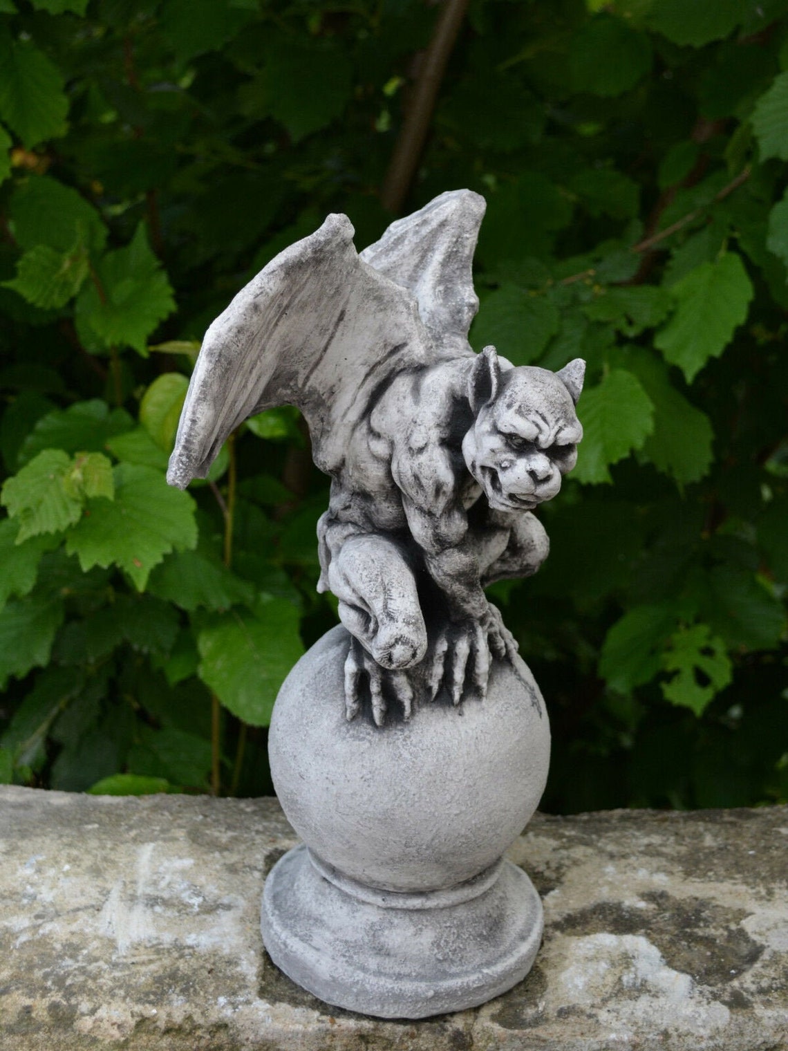 Cute gargoyle Guardian gargoyle statue dog gargoyle winged Etsy