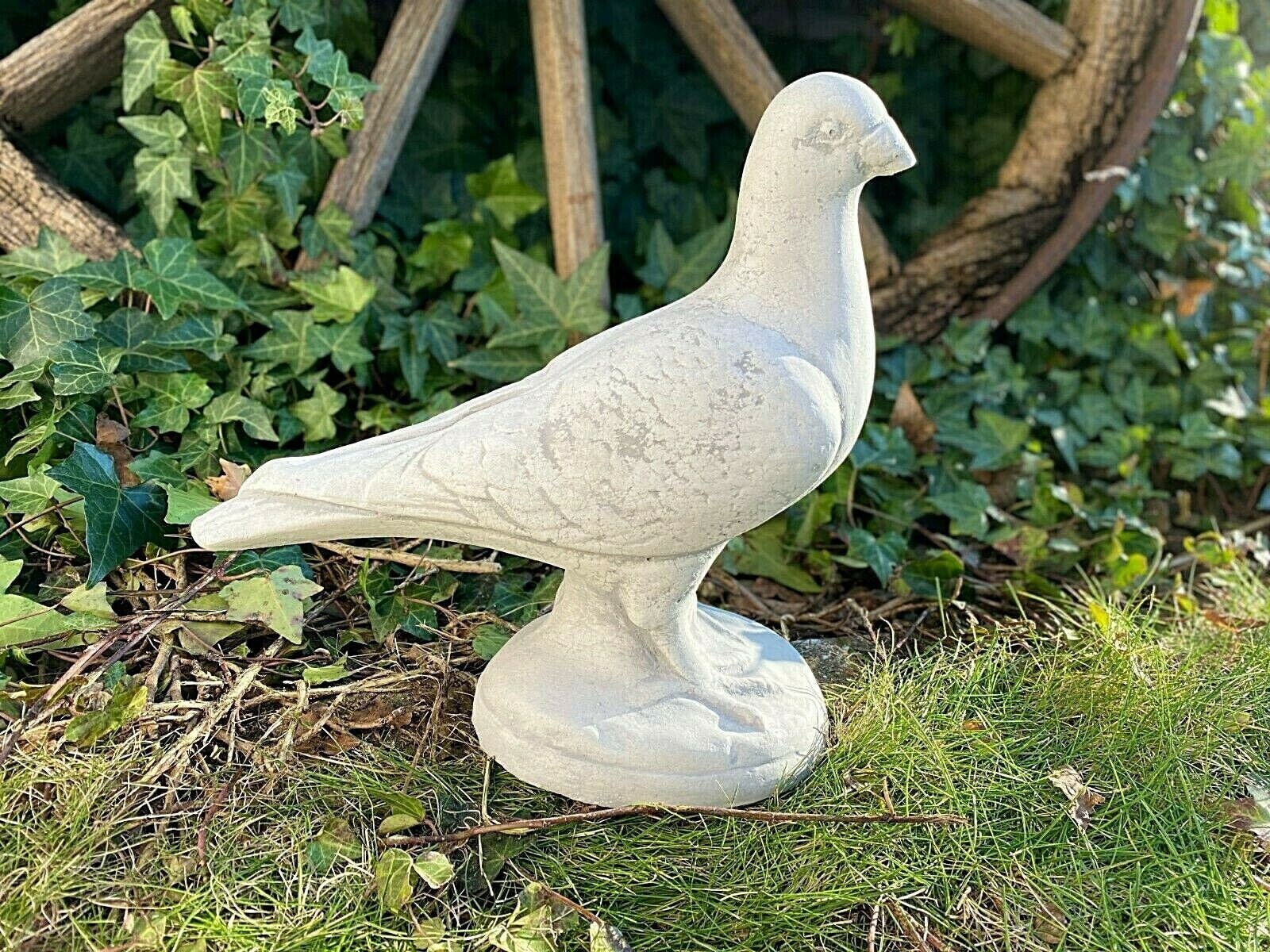Standing Dove Figure Concrete Dove Statue Bird Decor Bird Etsy
